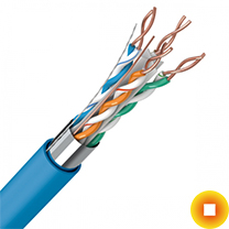 Сетевой кабель экранированный 0,9х2 мм S/UTP Cu Stranded PVC