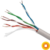 Сетевой кабель для телевизора 0,57х1 мм U/UTP Cu Stranded PVC ГОСТ Р 54429-2011